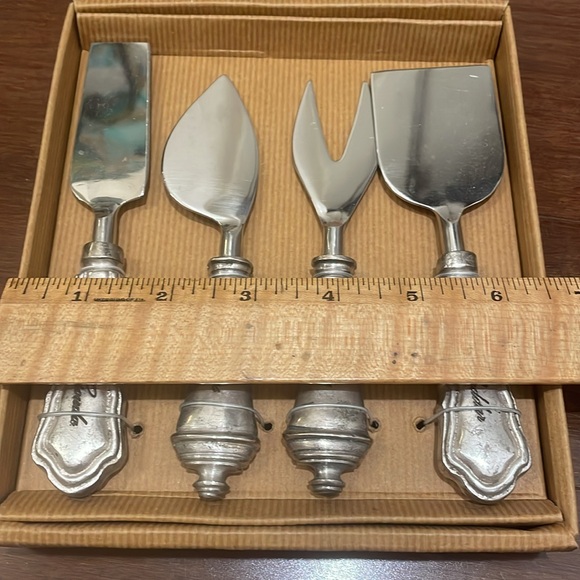 Pottery Barn Vintage Antique Cheese Serving Knife Fork Set - Picture 6 of 6